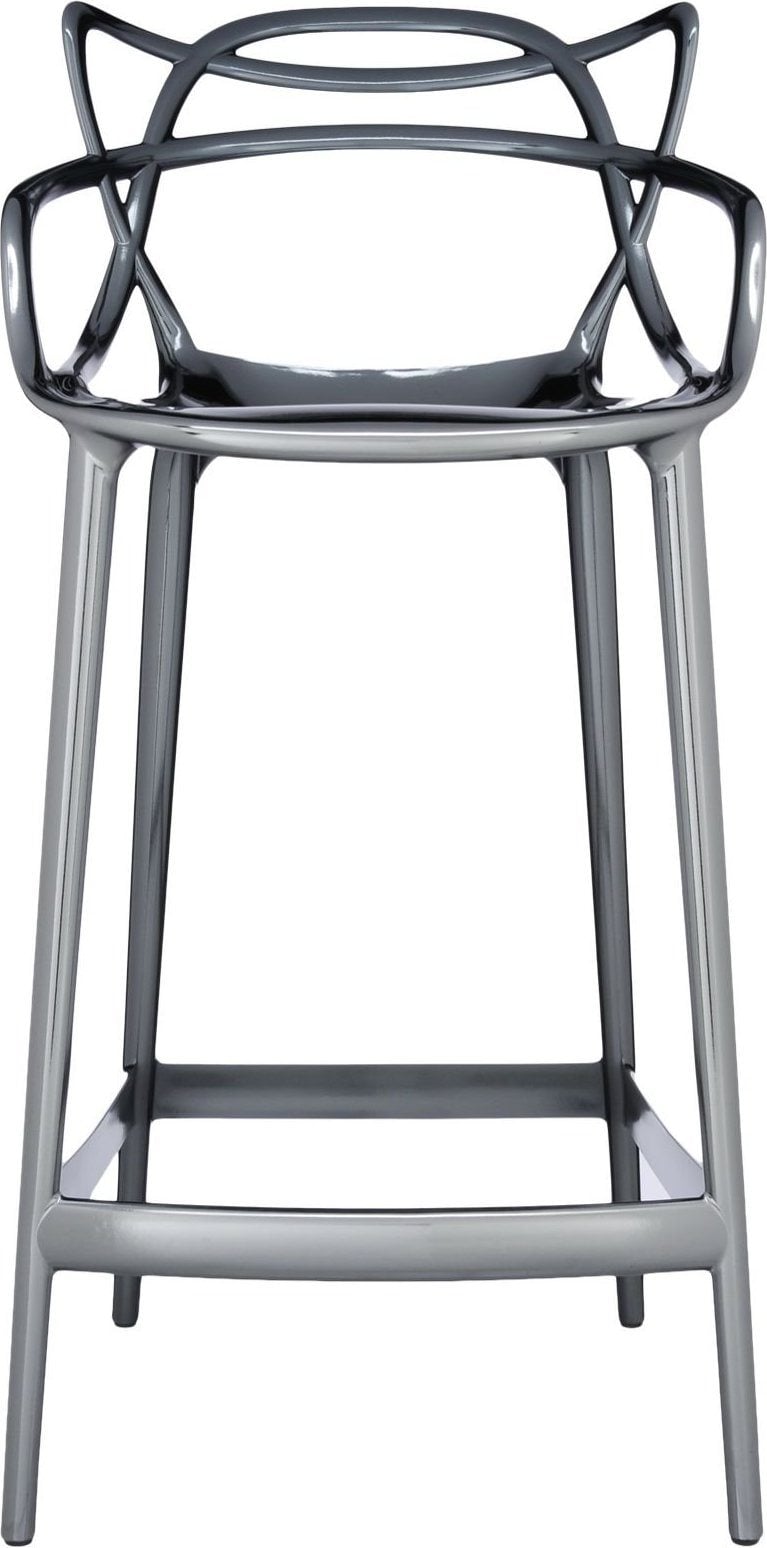 Stołek barowy Masters metalizowany tytan 99 cm