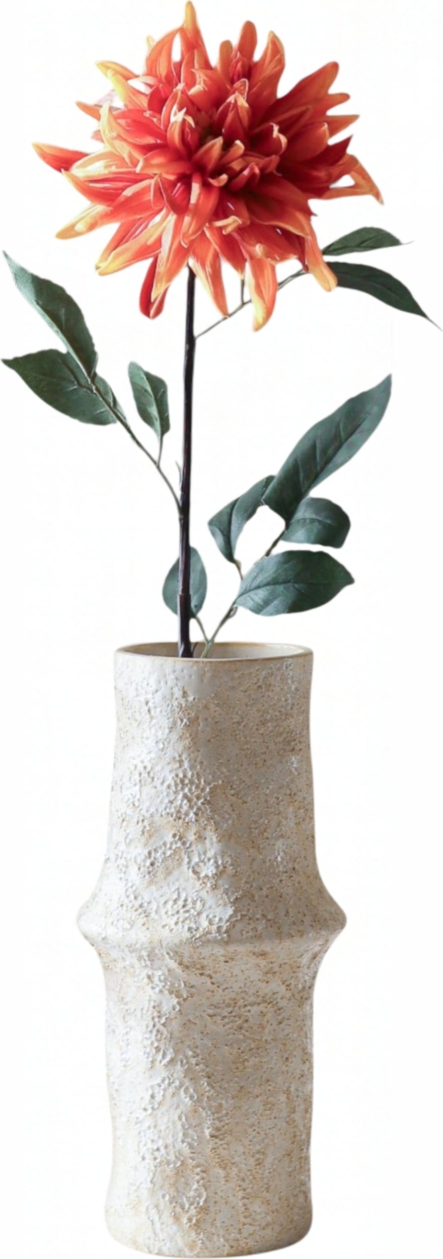 Kwiat sztuczny Botane dalia 76 cm pomarańczowa kaktusowa