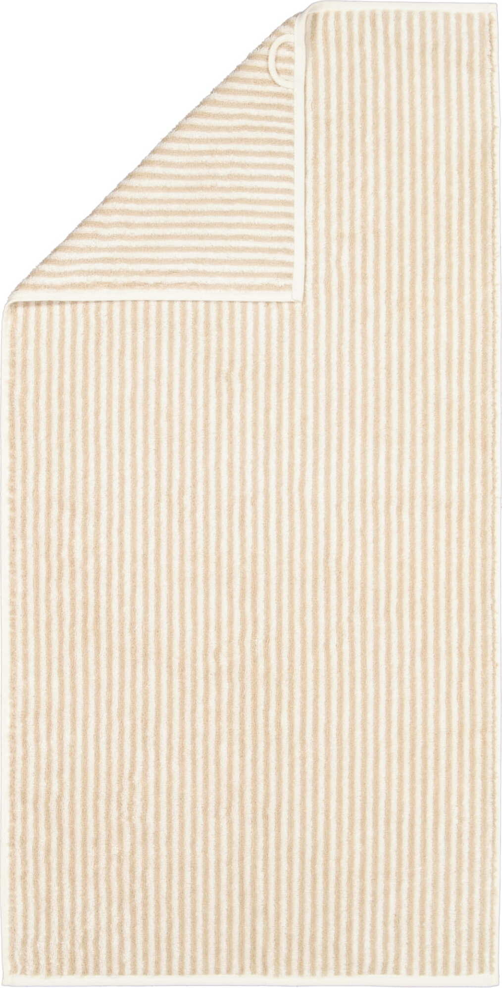 Ręcznik kąpielowy Two-Tone w paski 80 x 150 cm naturalny