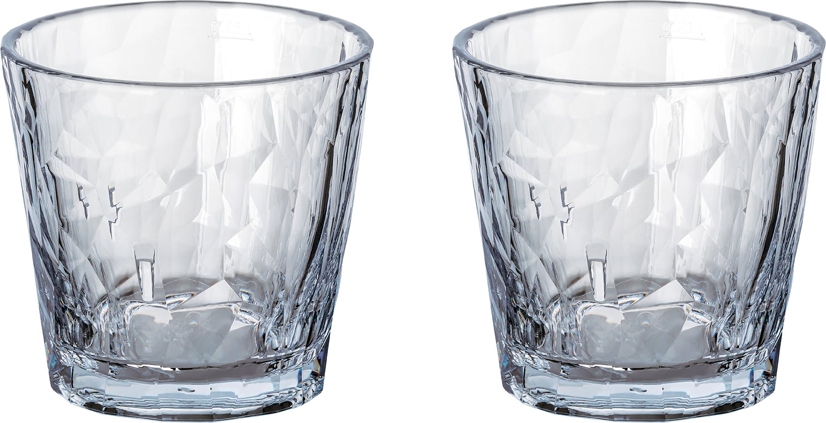 Szklanki z tworzywa Club No. 22 Tritan 250 ml jasnoszare 2 szt.