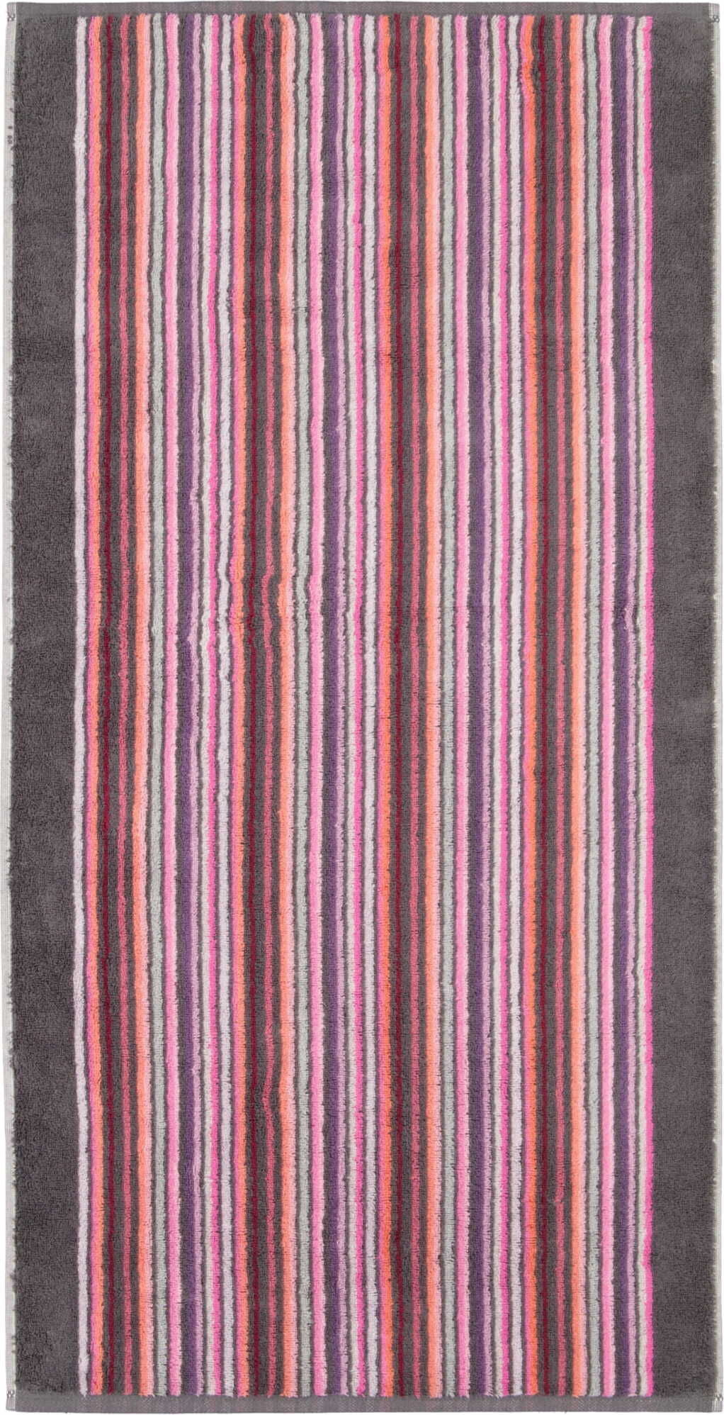 Ręcznik Remake w paski 50 x 100 cm odcienie jagodowe