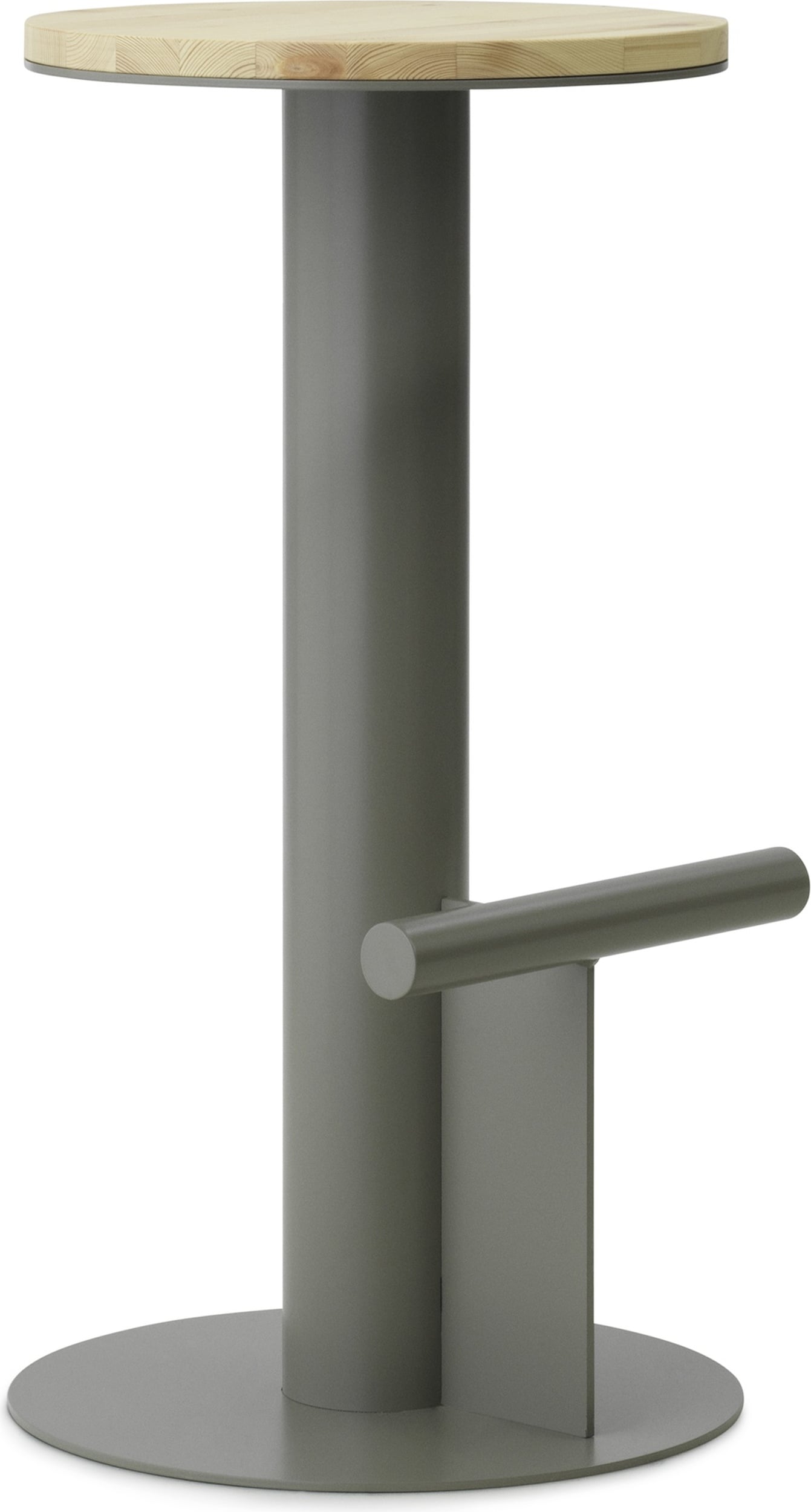 Stołek barowy Pole 75 cm szary