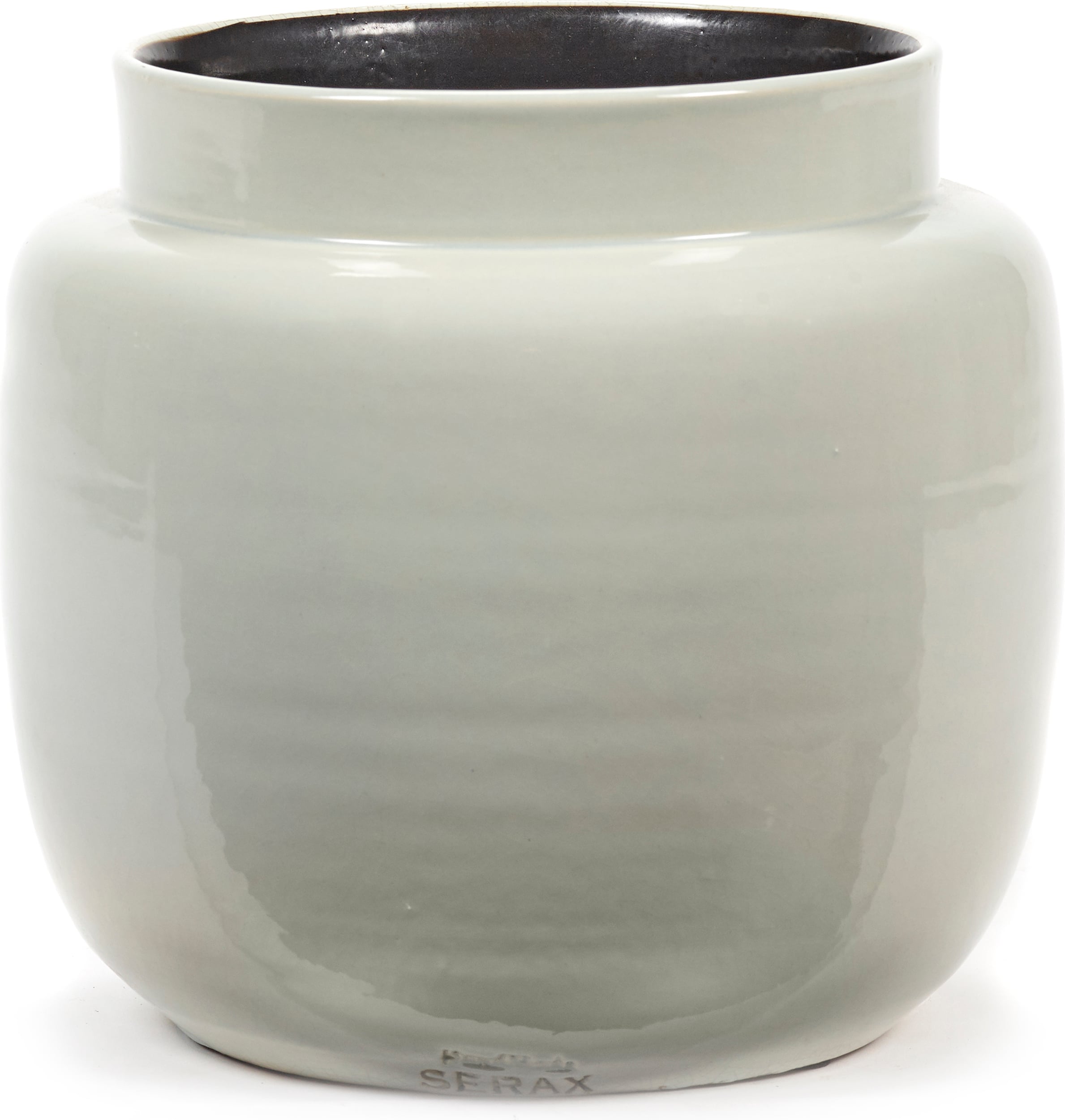 Osłonka na doniczkę Glazed Shades 21 cm jasnoszara