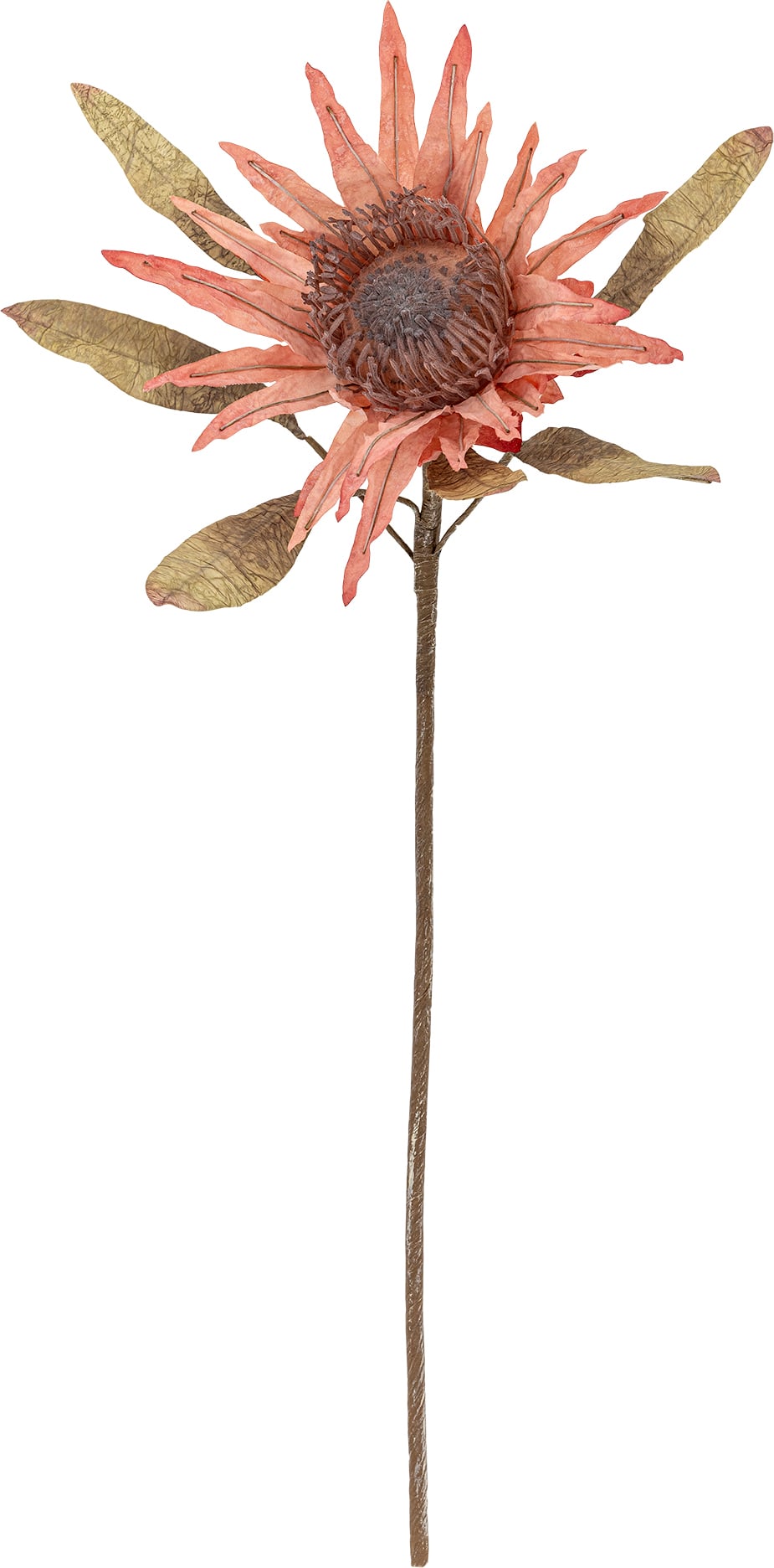 Kwiat sztuczny Bloomingville srebrnik 100 cm różowy