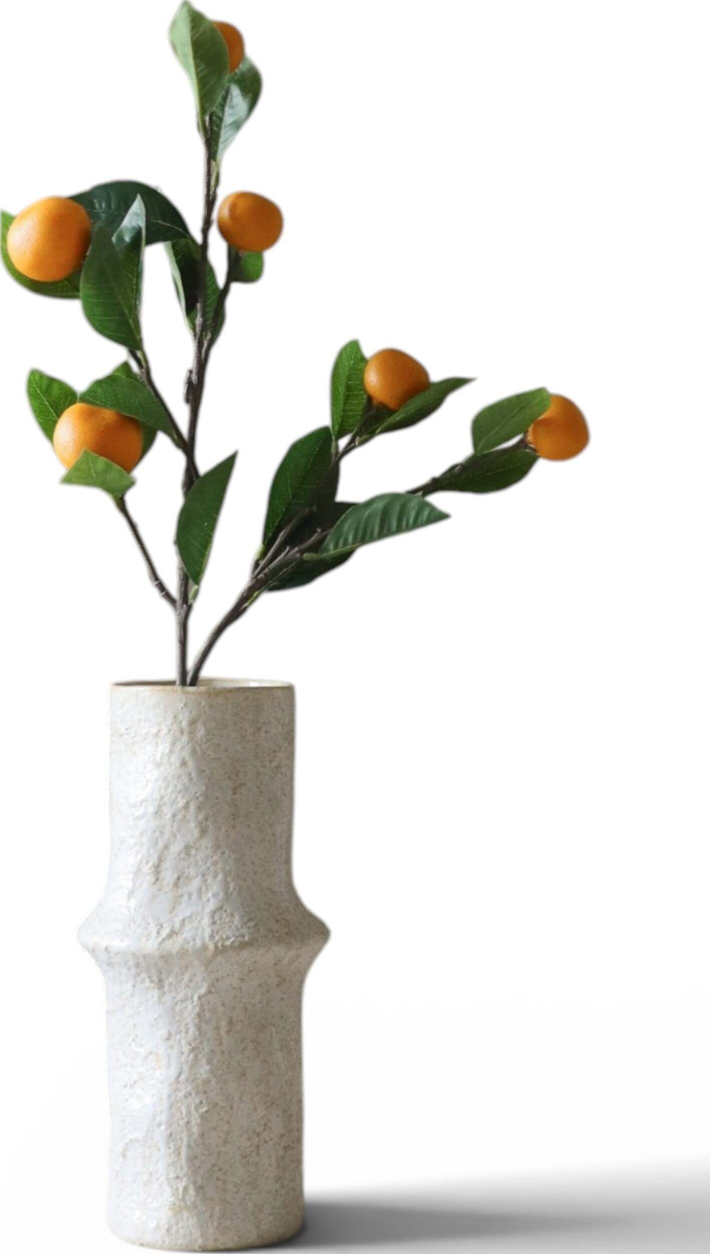 Kwiat sztuczny Botane gałązka ozdobna 63 cm pomarańczowa