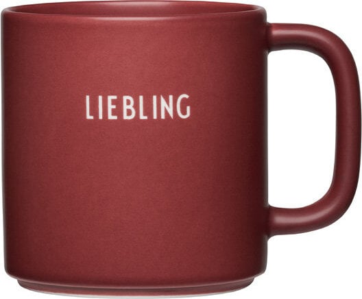 Kubek z uchem Favourite Little LIEBLING burgundowy
