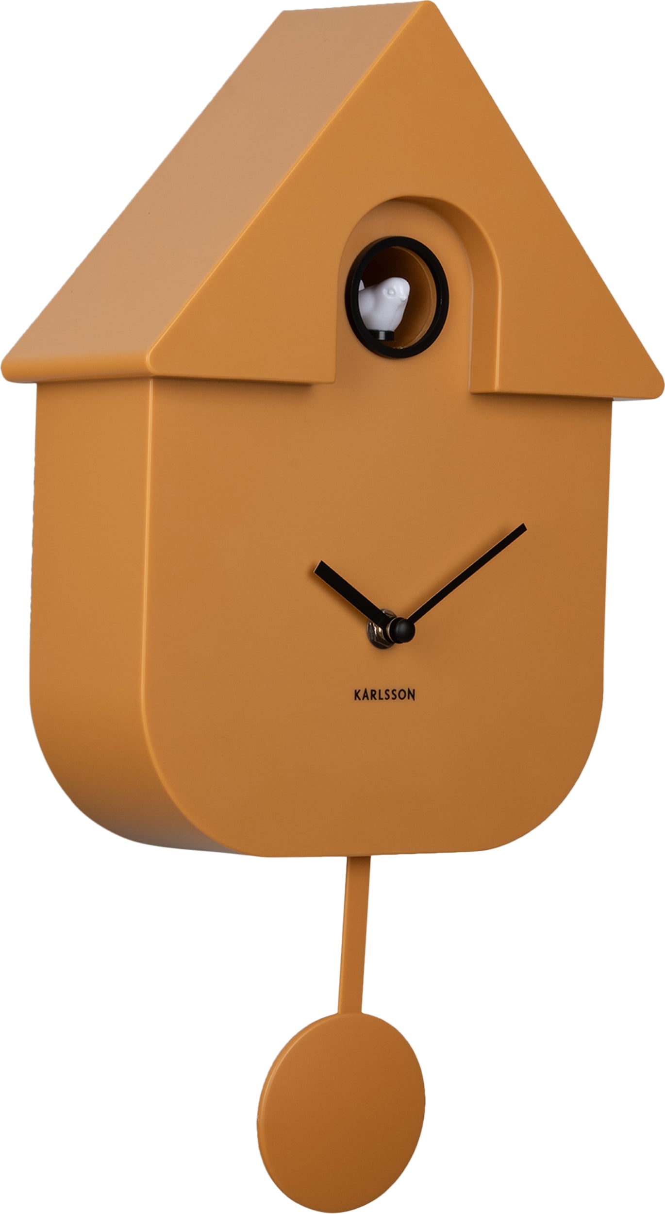 Zegar ścienny z kukułką Modern Cuckoo ochra