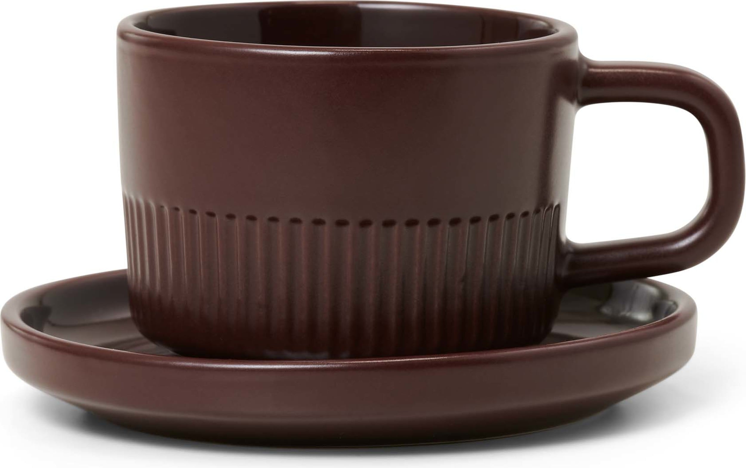 Filiżanka do espresso Moments 100 ml brązowa ze spodkiem