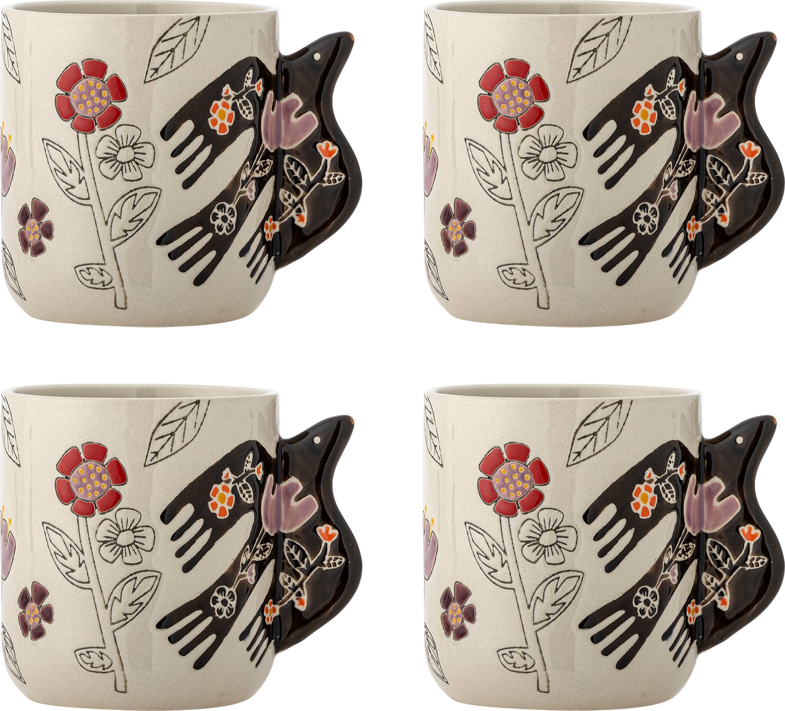Kubki Vivielle 325 ml beżowe 4 szt.