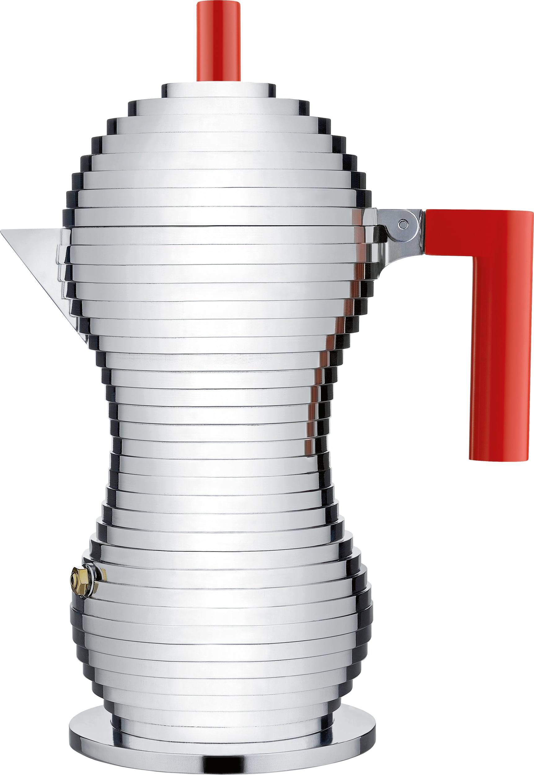 Kawiarka Pulcina 300 ml z czerwonym uchwytem na indukcję