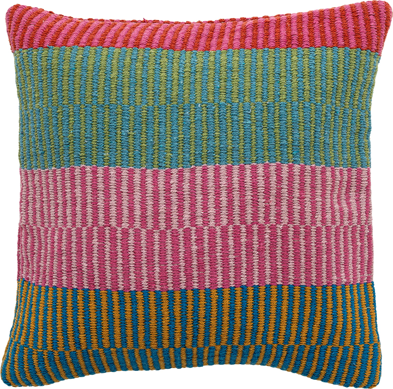Poduszka dekoracyjna Isnel 45 cm zielono-różowa