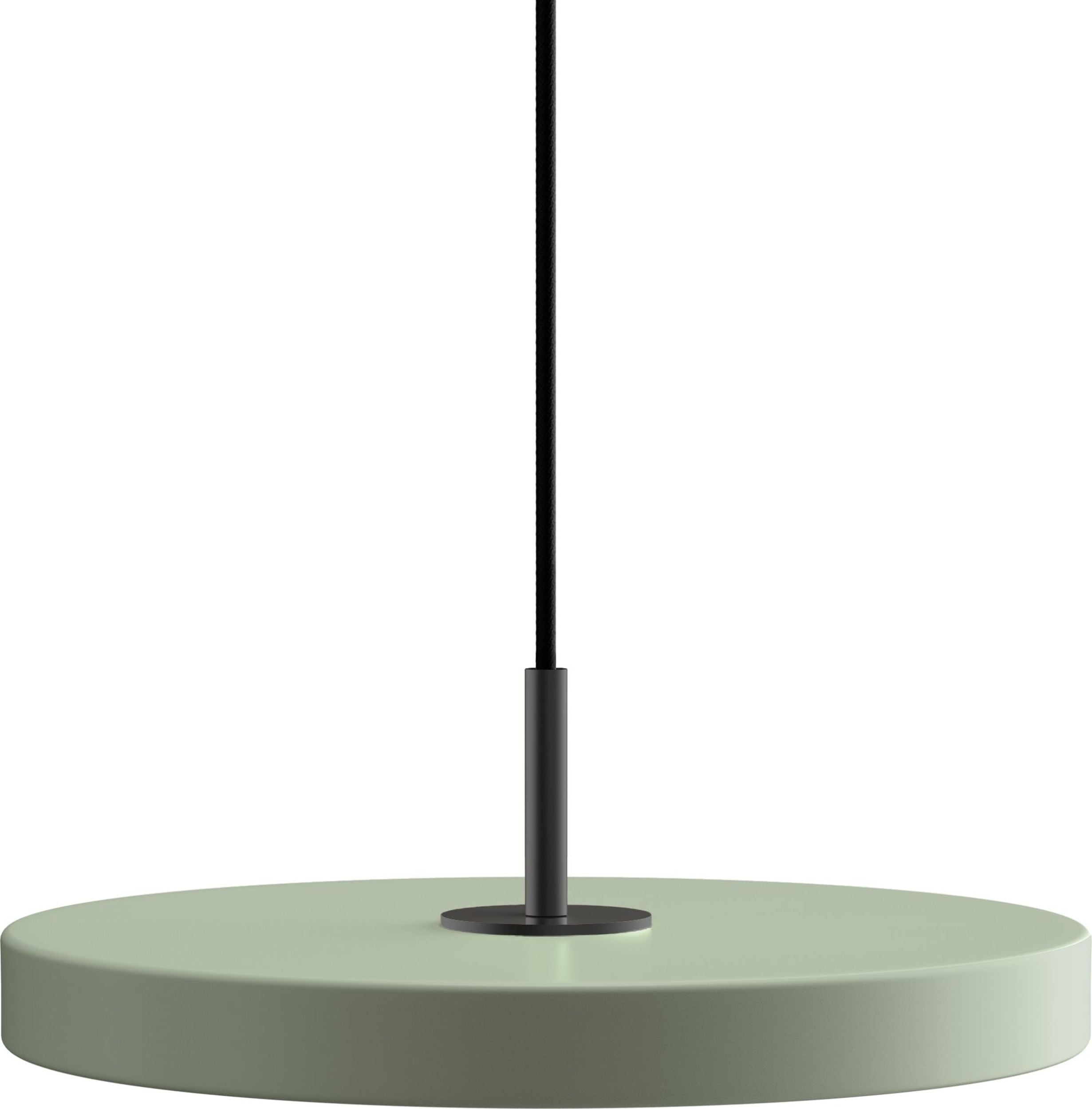 Lampa wisząca Asteria Mini oliwkowa z czarnym mocowaniem