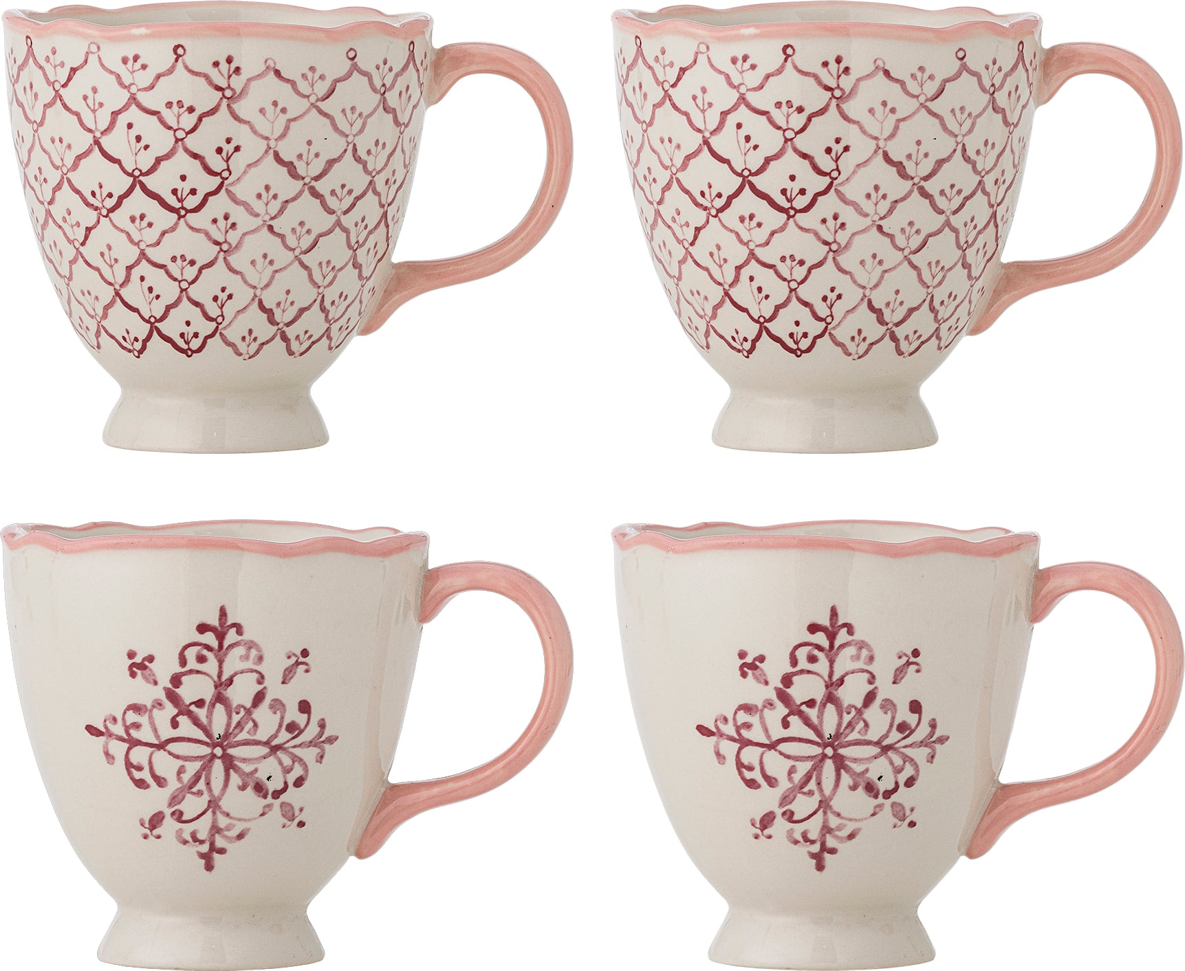 Kubki Wonderland 525 ml różowe 4 szt.