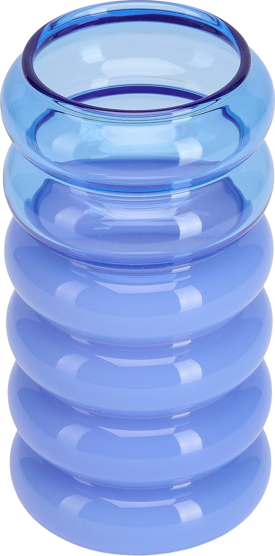 Wazon lub świecznik Bubble niebieski 2w1