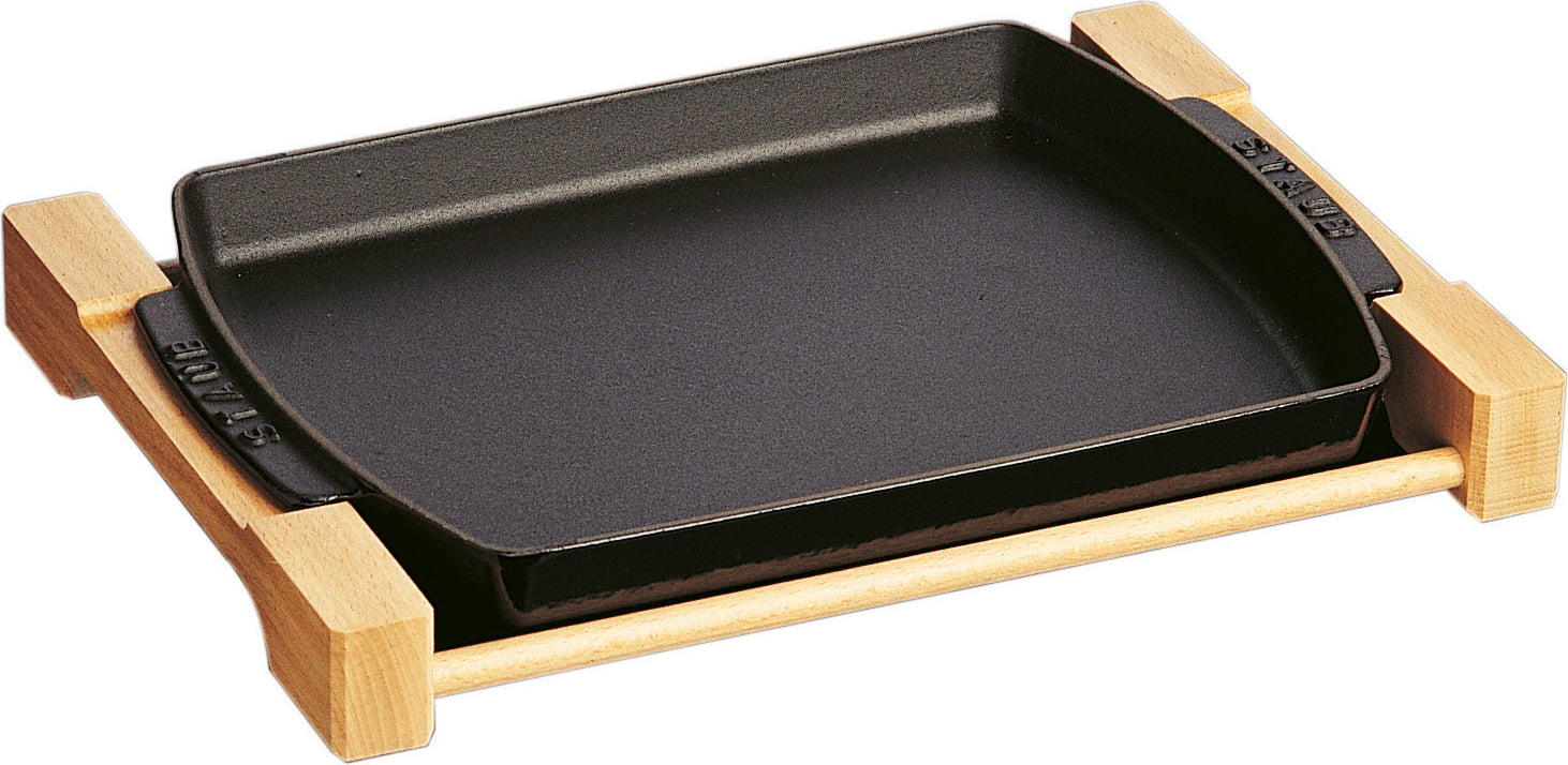 Forma do pieczenia Staub 32 8 cm z drewnianą podstawką 2 el.