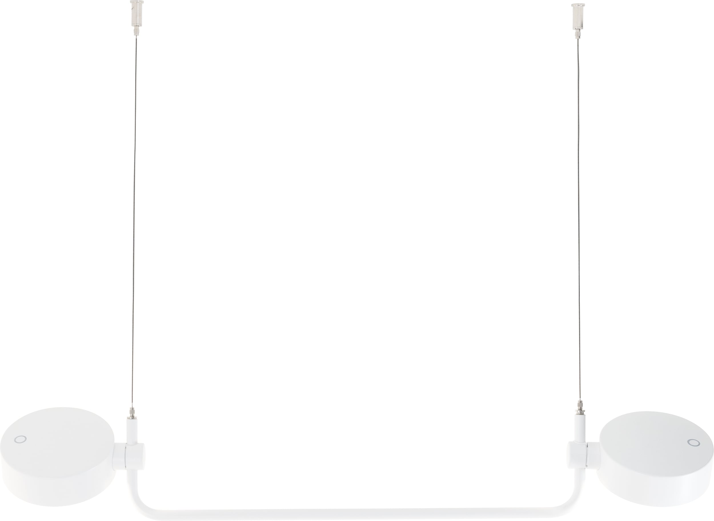 Lampa wisząca bezprzewodowa Super O 77 cm biała