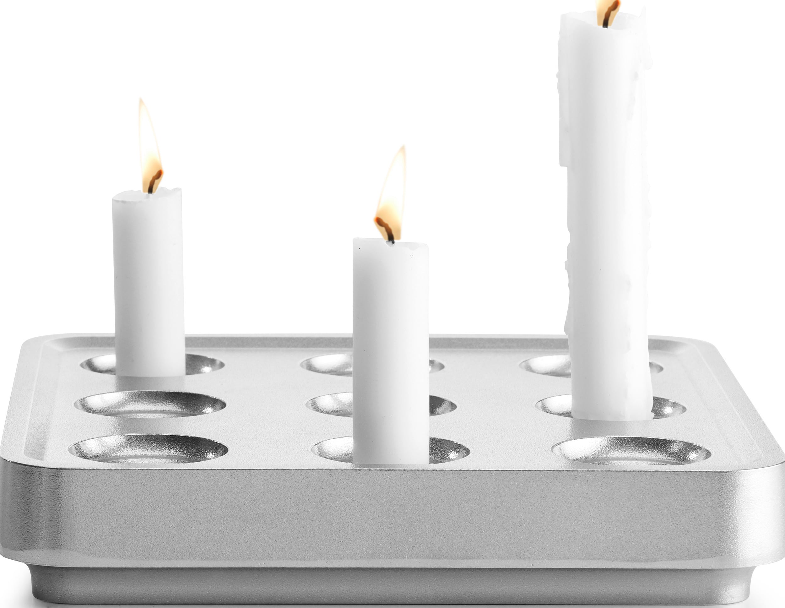 Świecznik Stumpastaken S aluminium polerowane