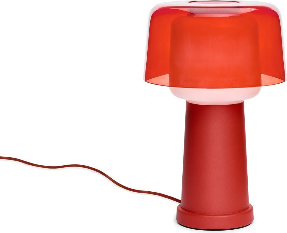 Lampa stołowa Revolve czerwona