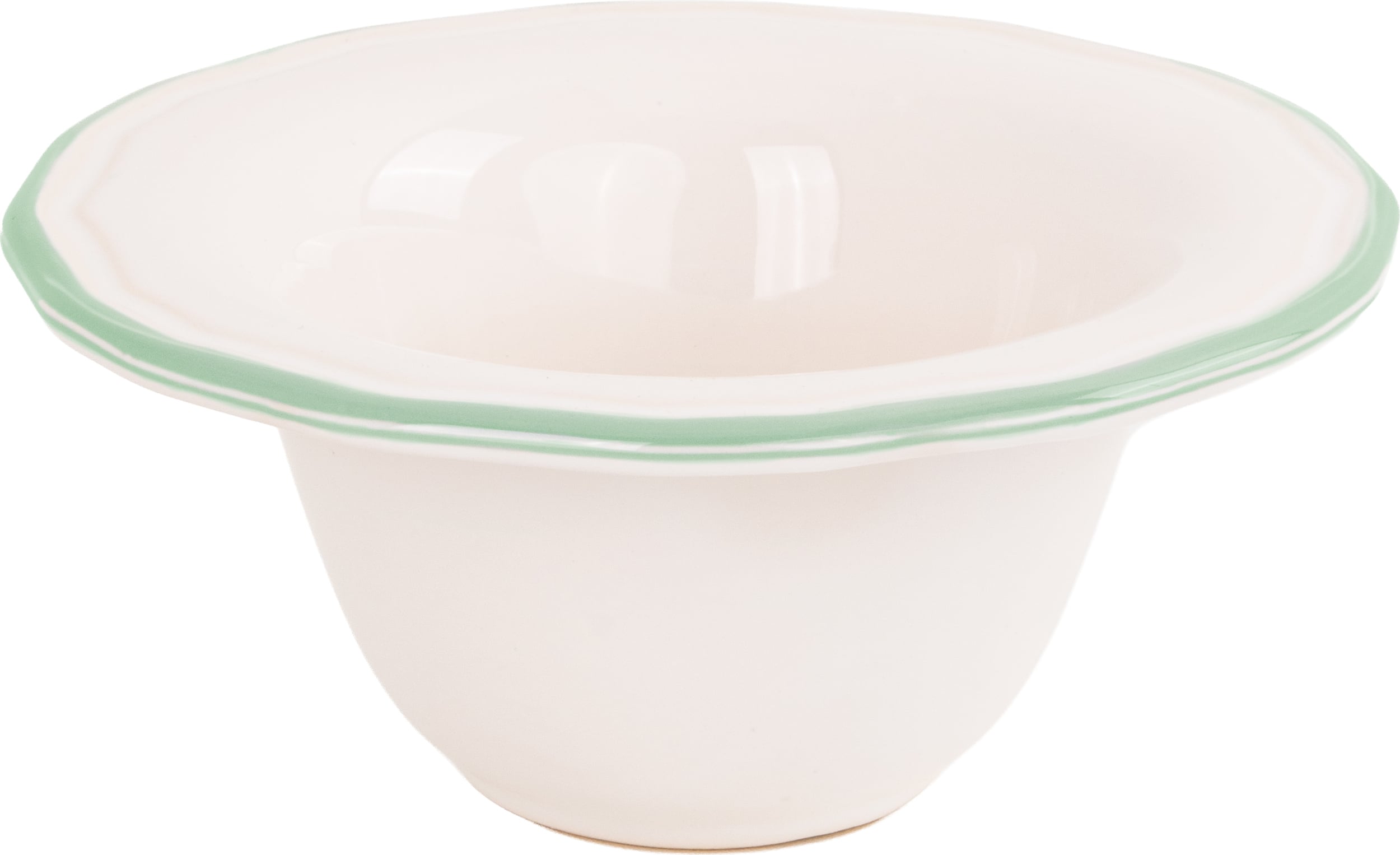 Miseczka deserowa Asolo 16 cm biało-zielona
