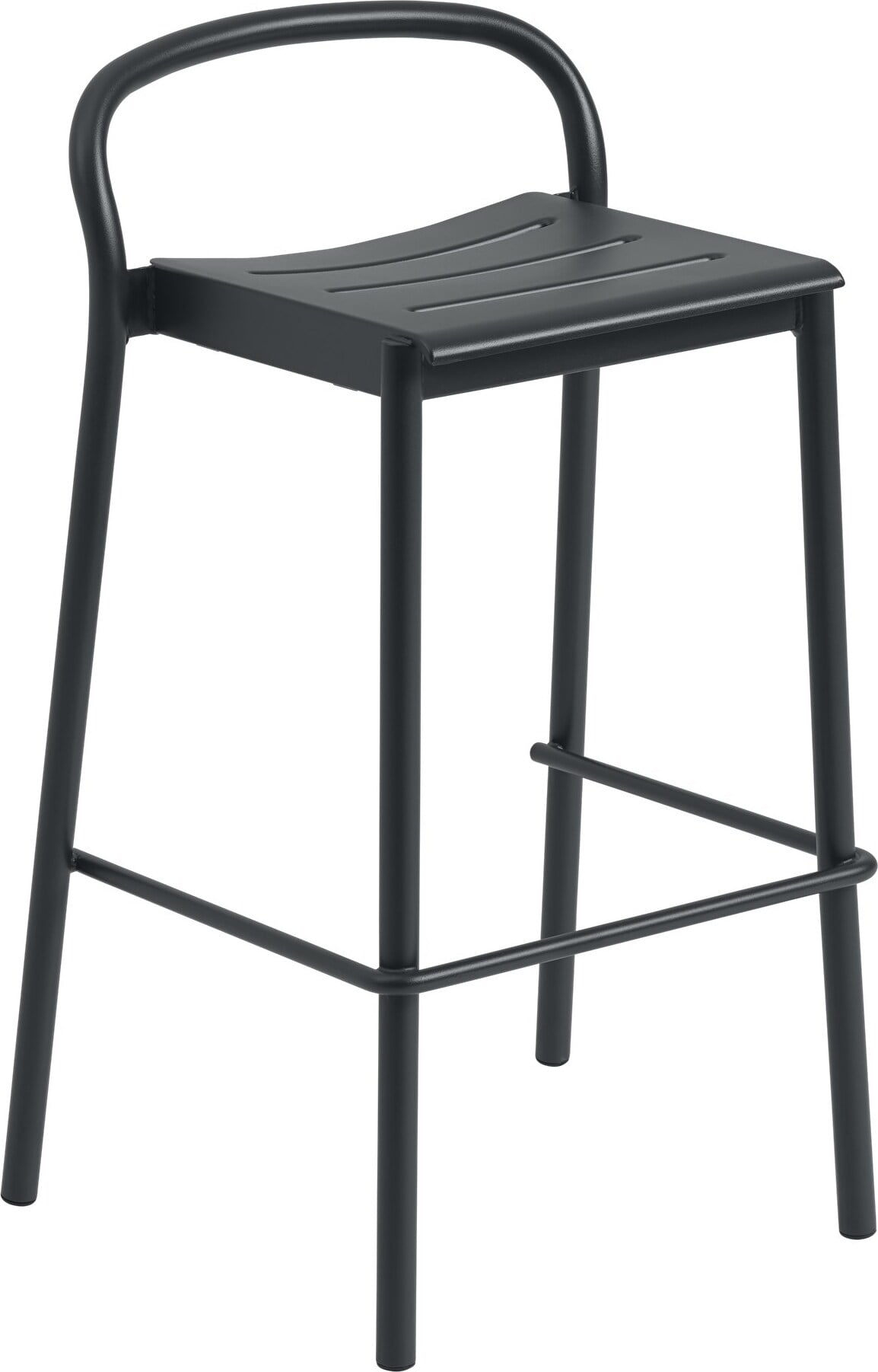 Stołek barowy Linear 75 cm czarny