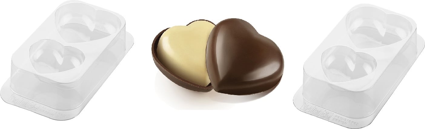 Forma do czekolady Secret Love 2 el.