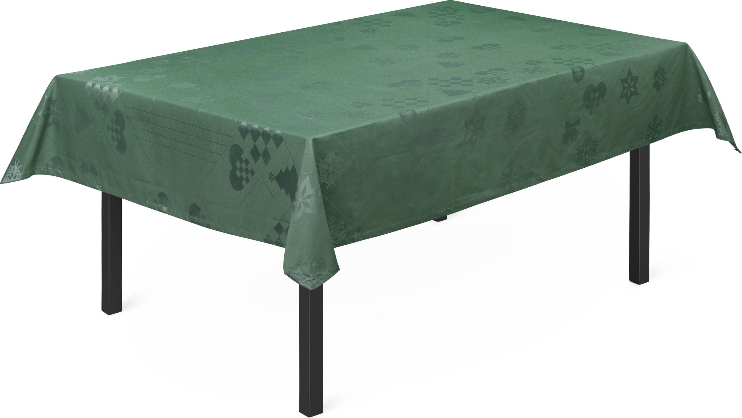Obrus Natale Damask 150 x 320 cm zielony