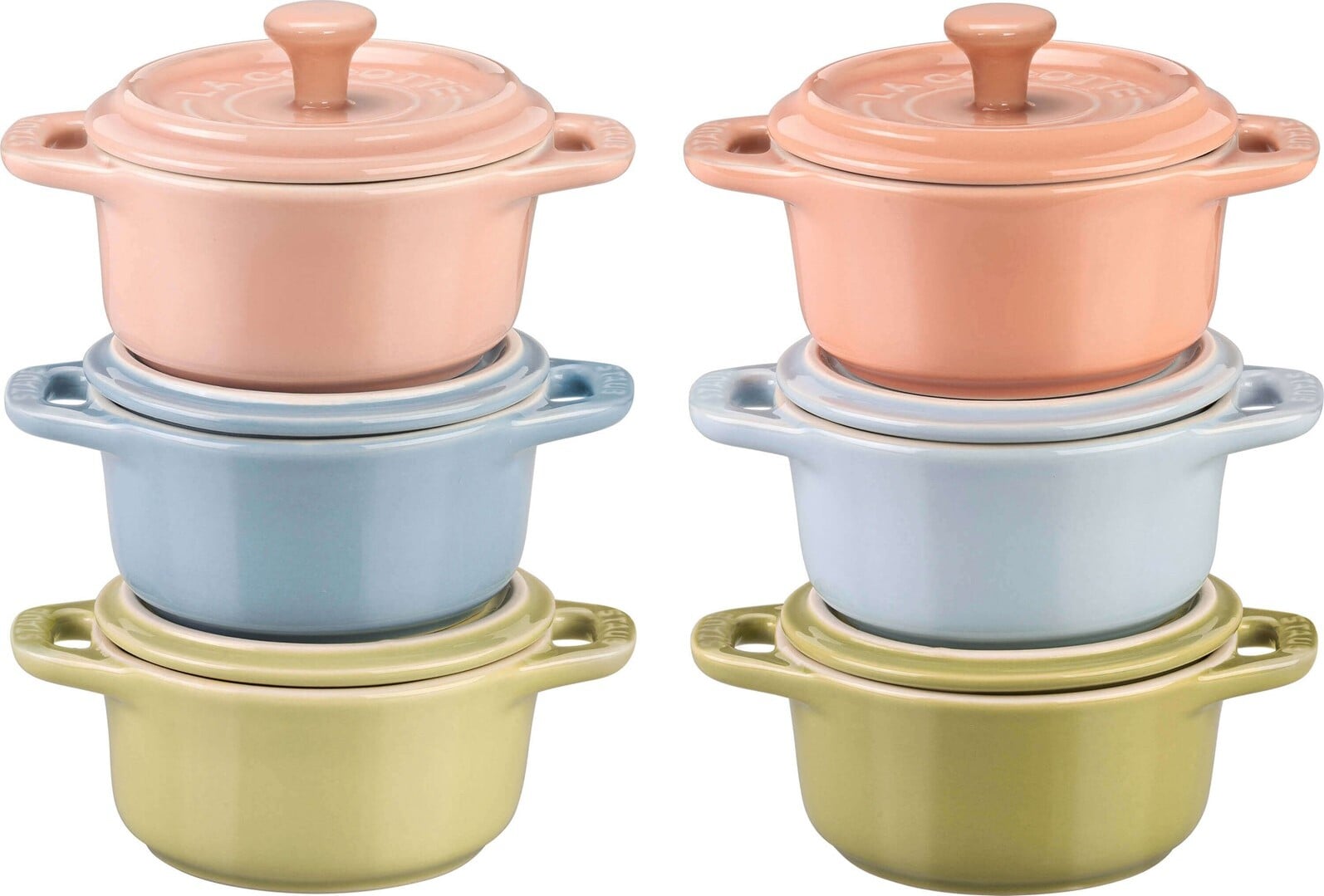 Kokilki Mini Cocotte 200 ml kolorowe 6 szt.