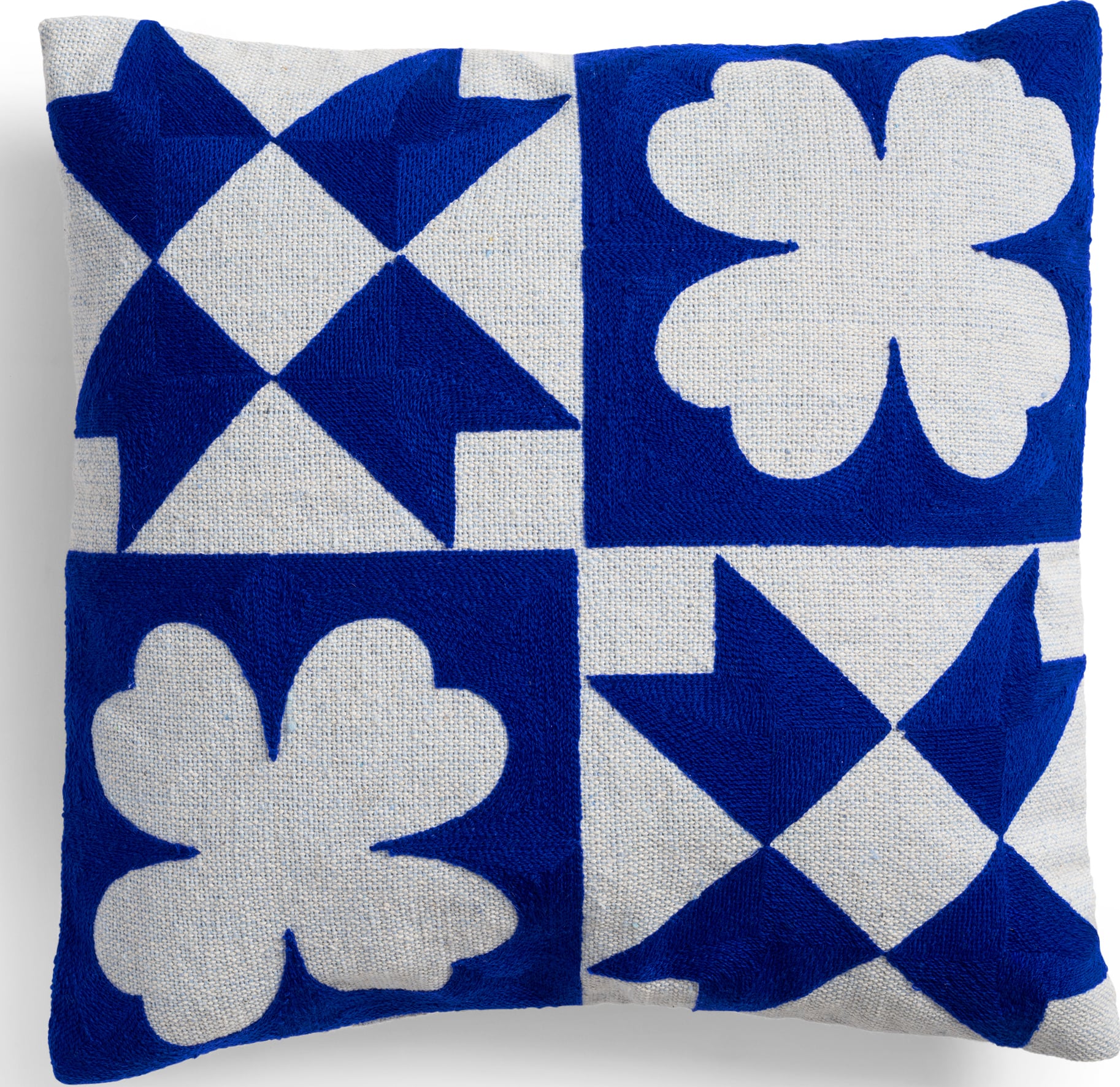 Poszewka na poduszkę Patch Quilt 40 x 40 cm niebieska