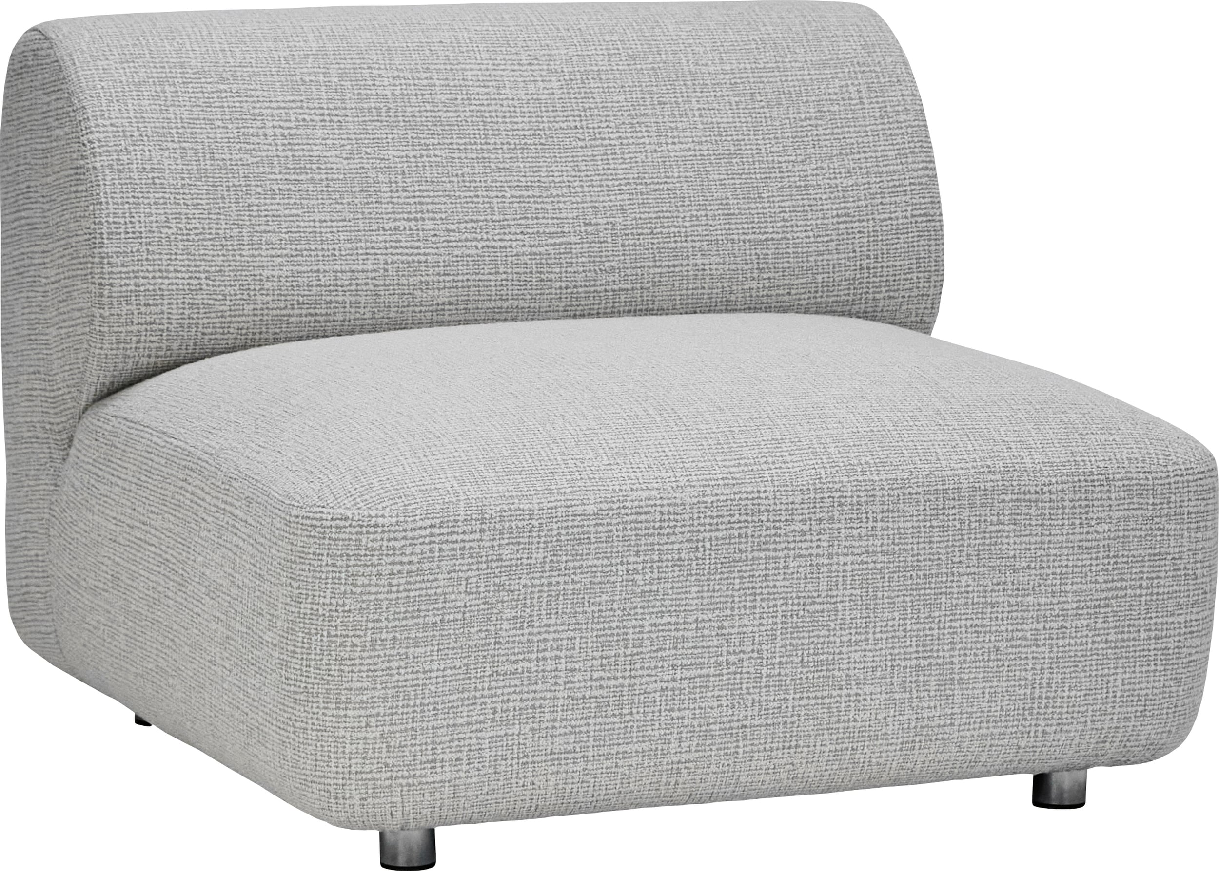 Sofa jednoosobowa HDFeel kwadratowa 95 x 95 cm szara