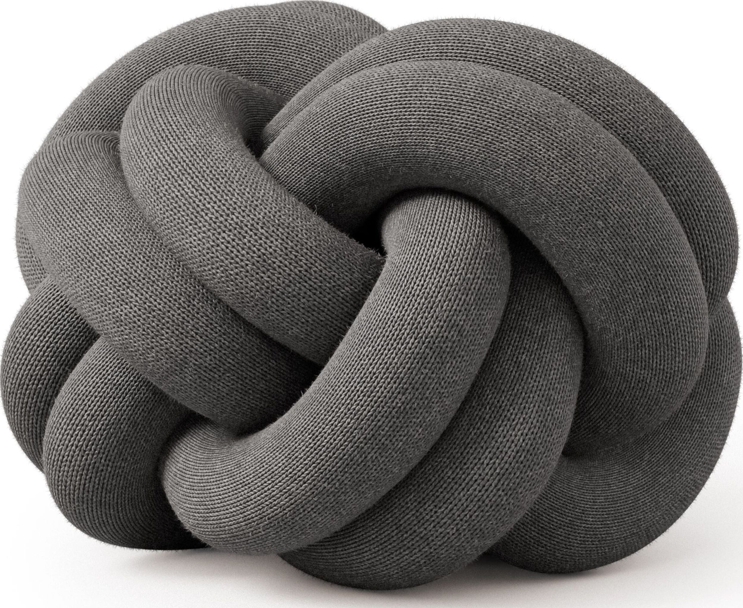 Poduszka dekoracyjna Knot szara