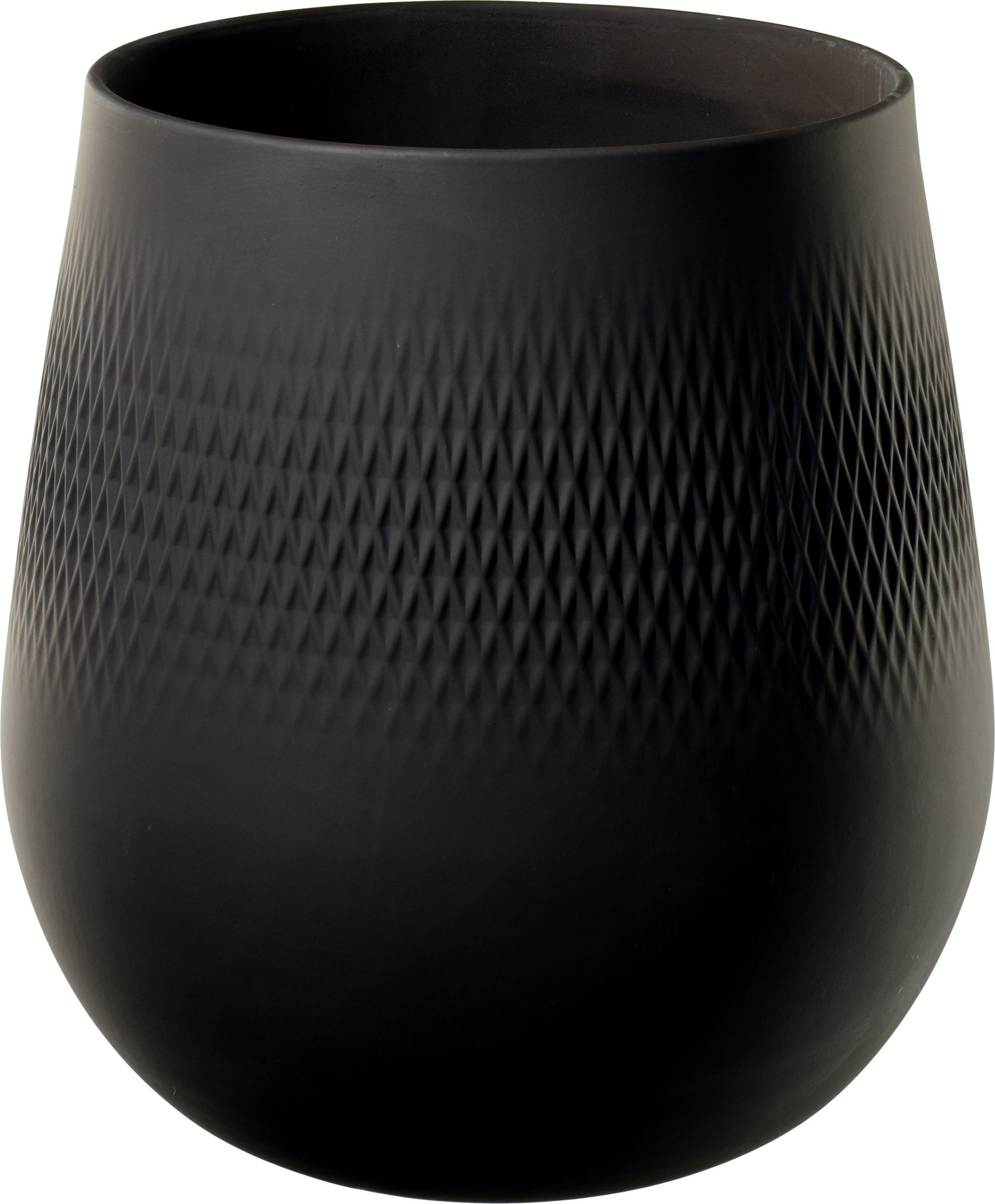 Wazon Carre Manufacture Collier Noir 22 5 cm