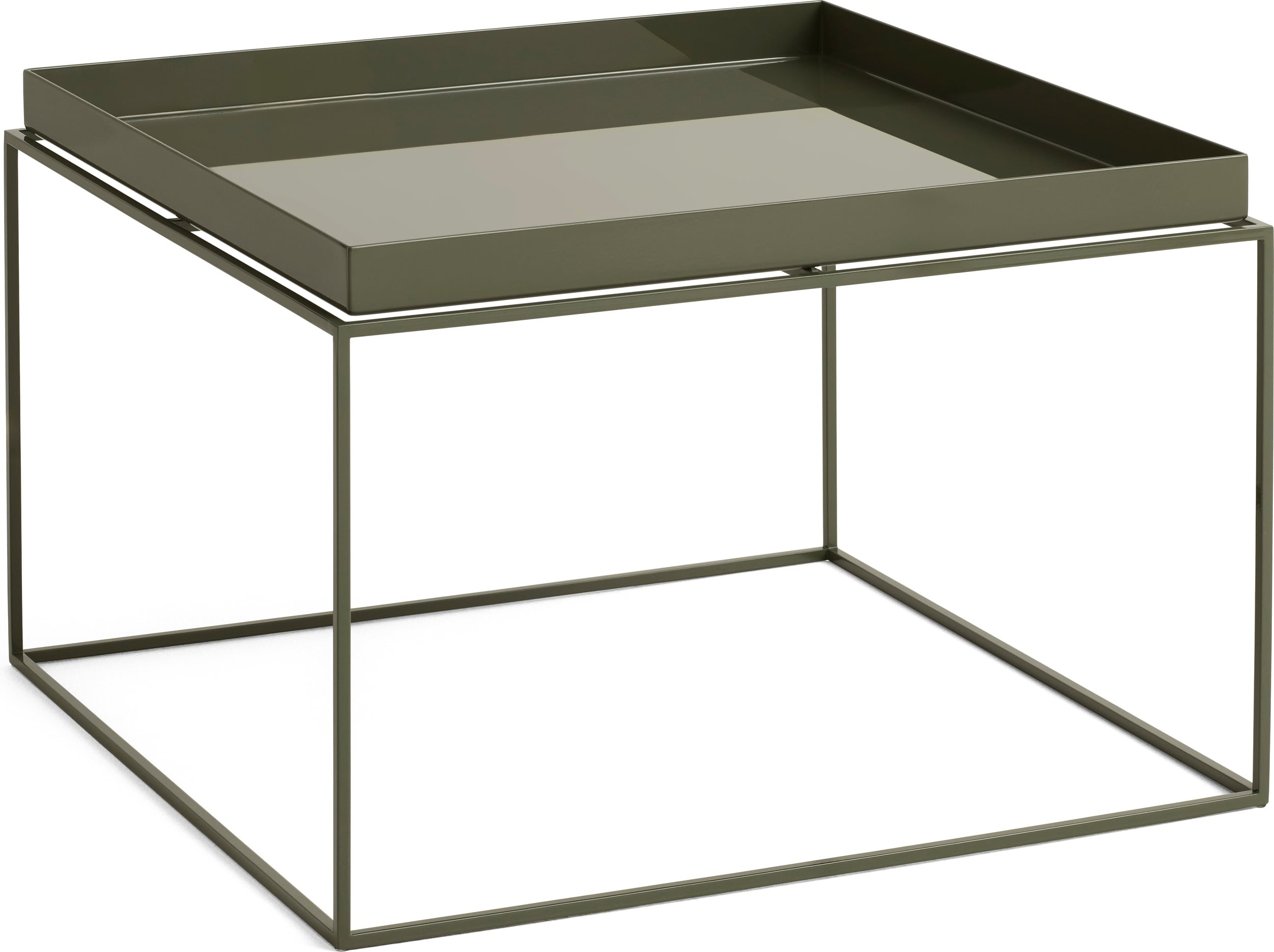 Stolik kawowy Tray 60 x 60 x 39 cm oliwkowy