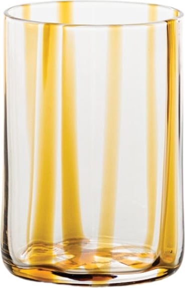 Szklanka Tirache w paski 350 ml bursztynowa