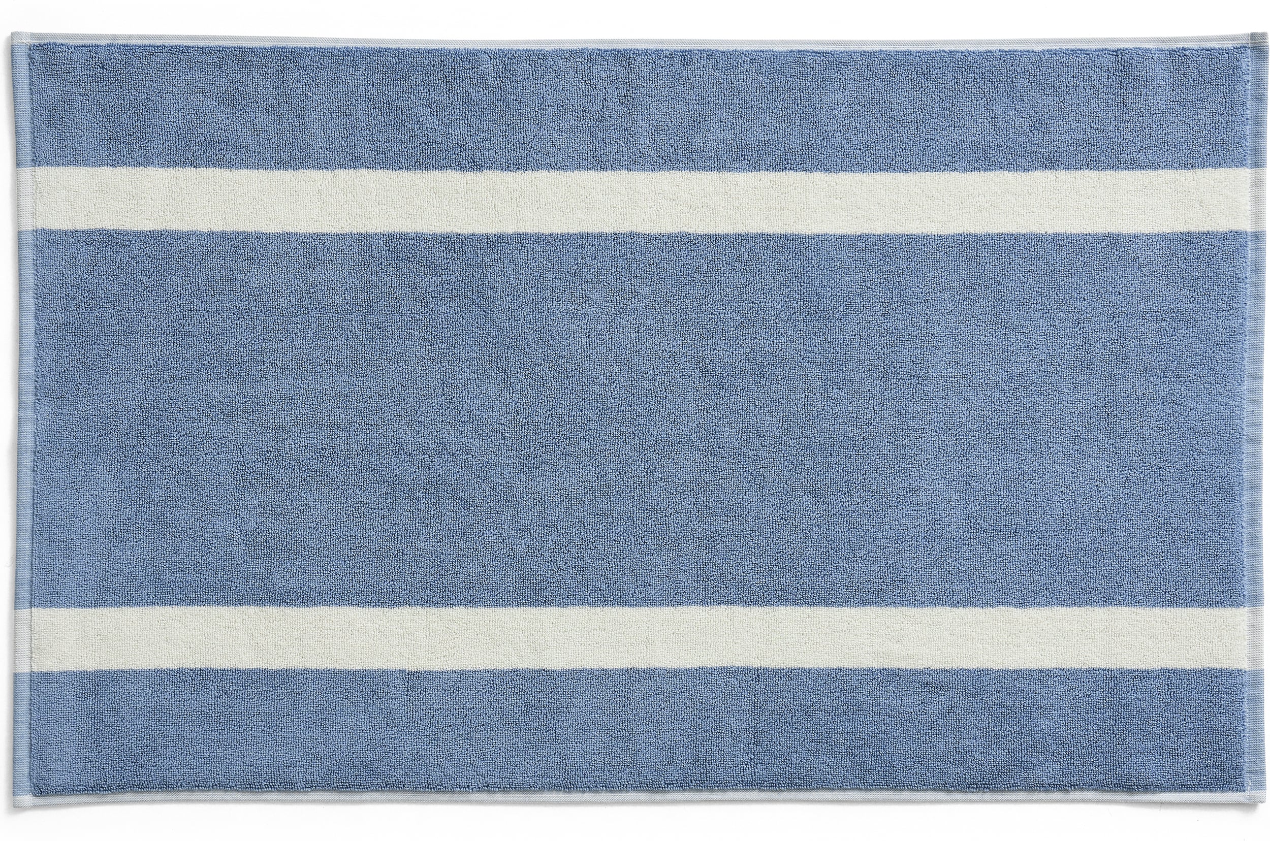 Mata łazienkowa Stripe w pasy 50 x 80 cm niebieska