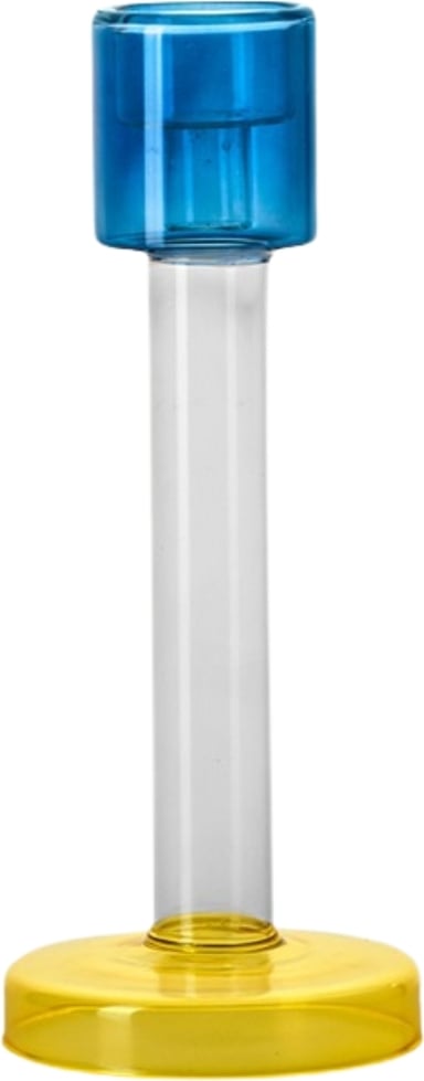 Świecznik Bole 29 cm niebieski