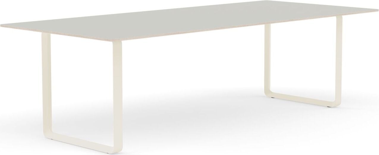 Stół Muuto 225 x 90 cm szary nogi piaskowe