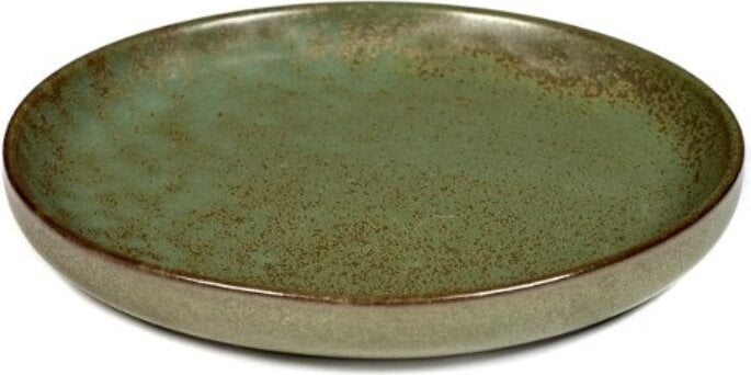 Talerze na przekąski Surface 16 cm ciemnozielone 4 szt.