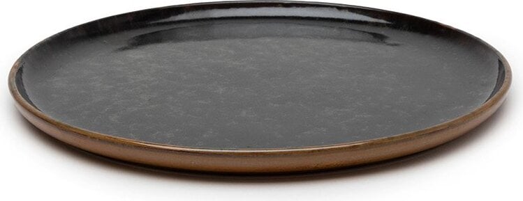 Talerze obiadowe Surface 27 cm czarno-szare 4 szt.