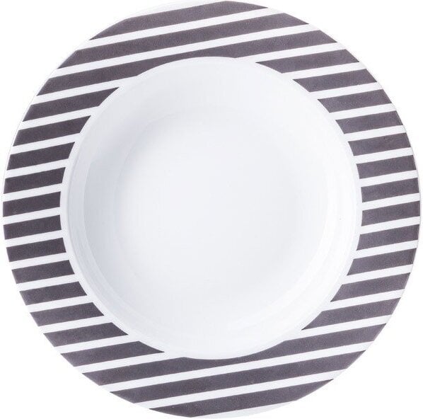 Talerz głęboki Cosmopolitan 22 5 cm Mix & Match czarne pasy