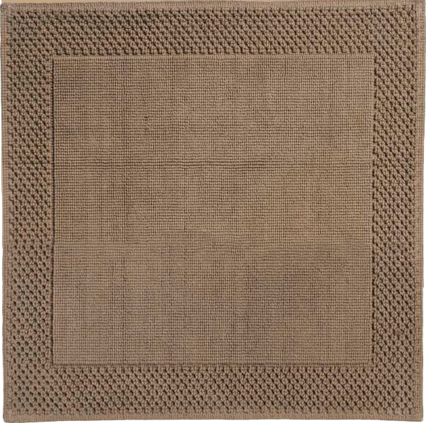 Dywanik łazienkowy Yuna 60 x 60 cm brązowy