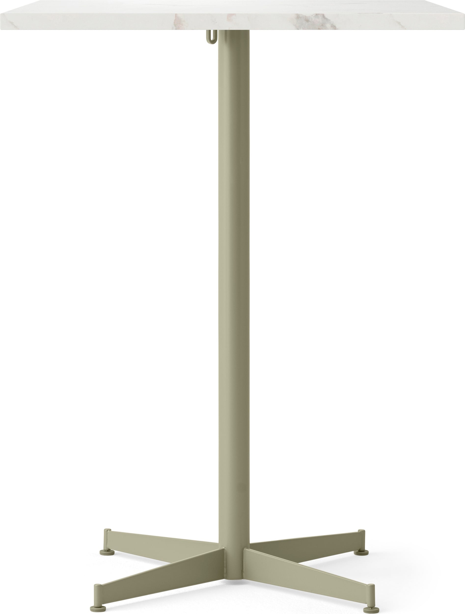 Stół barowy z oliwkową podstawą Nook Star Base Estremoz kwadratowy 93 cm