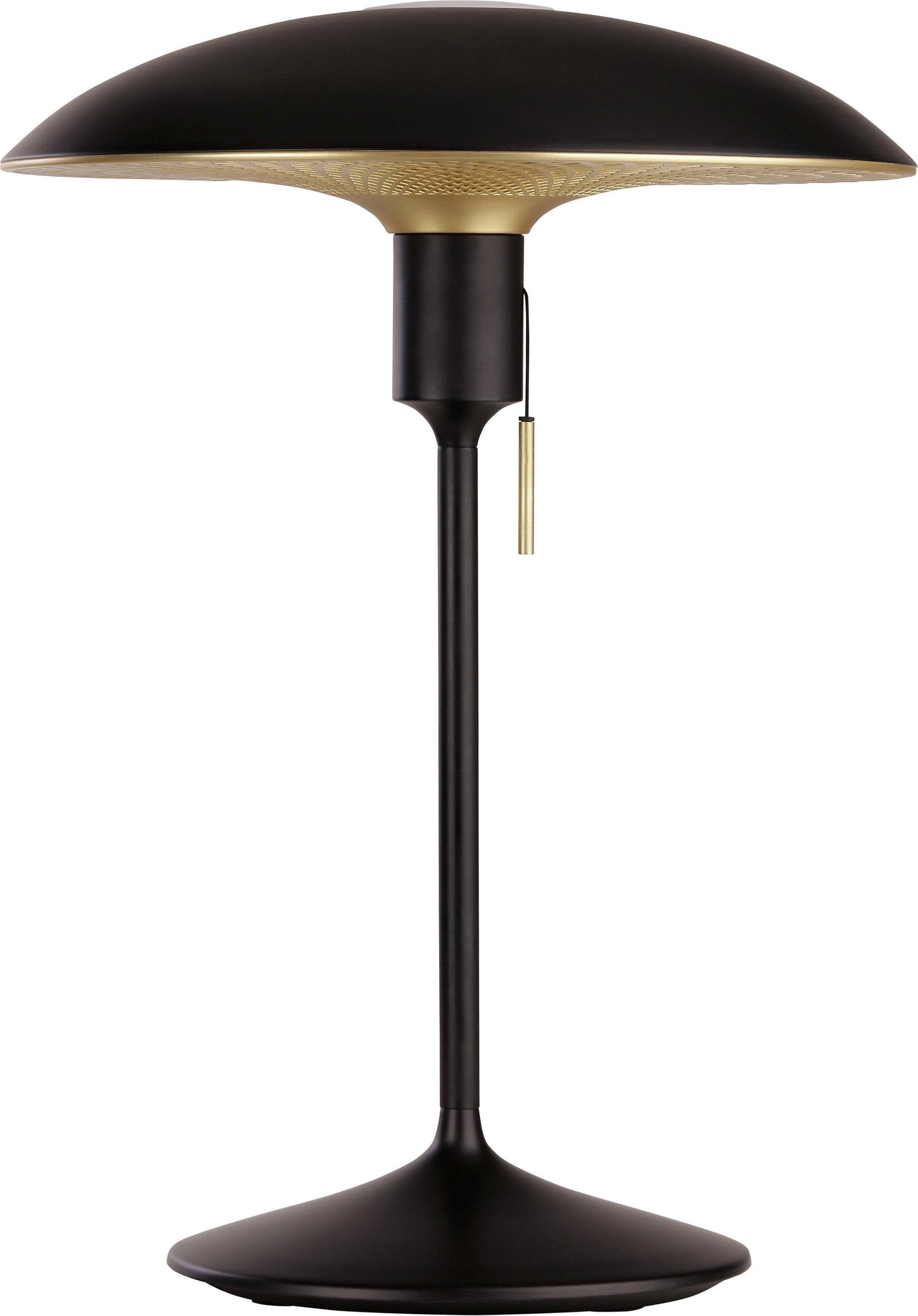 Lampa stołowa Manta Ray czarna z czarną podstawą