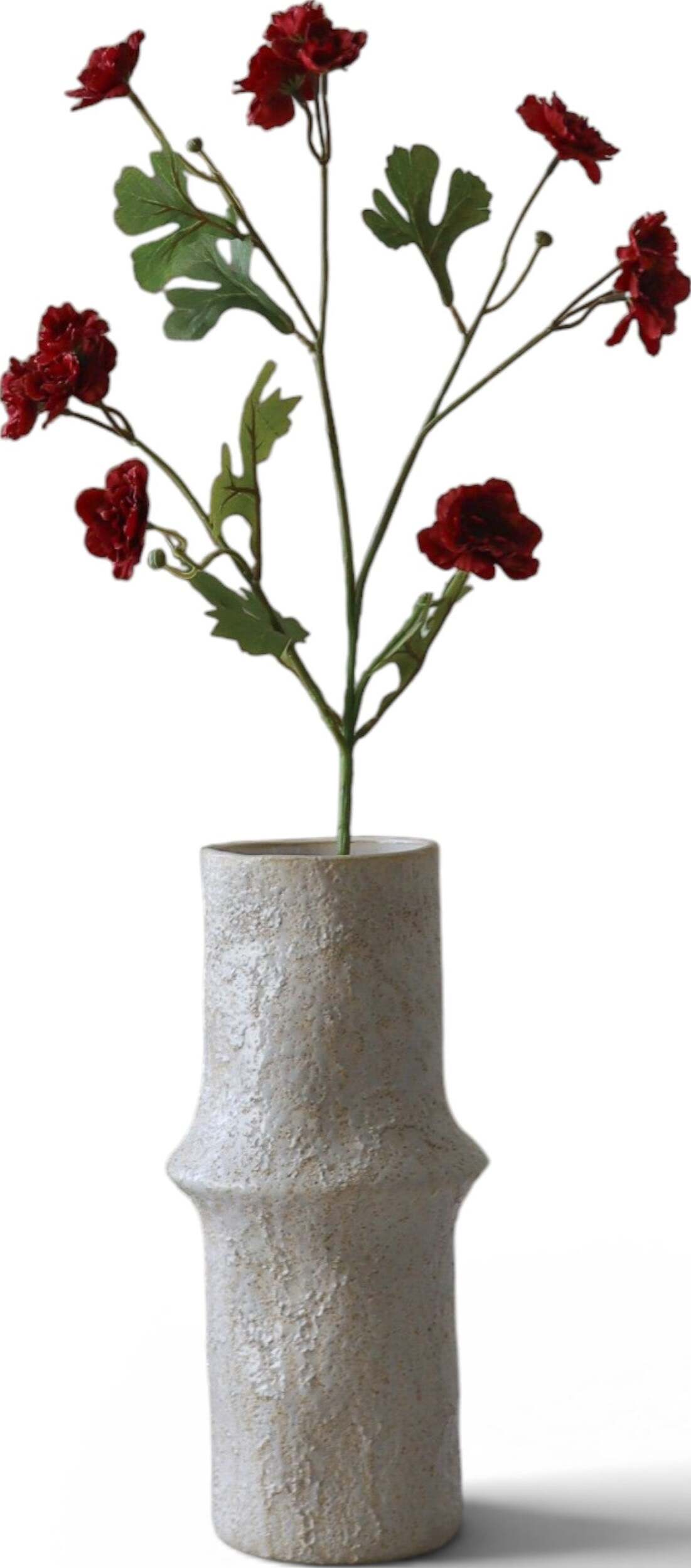 Kwiat sztuczny Botane cynia 74 cm ciemnoczerwona