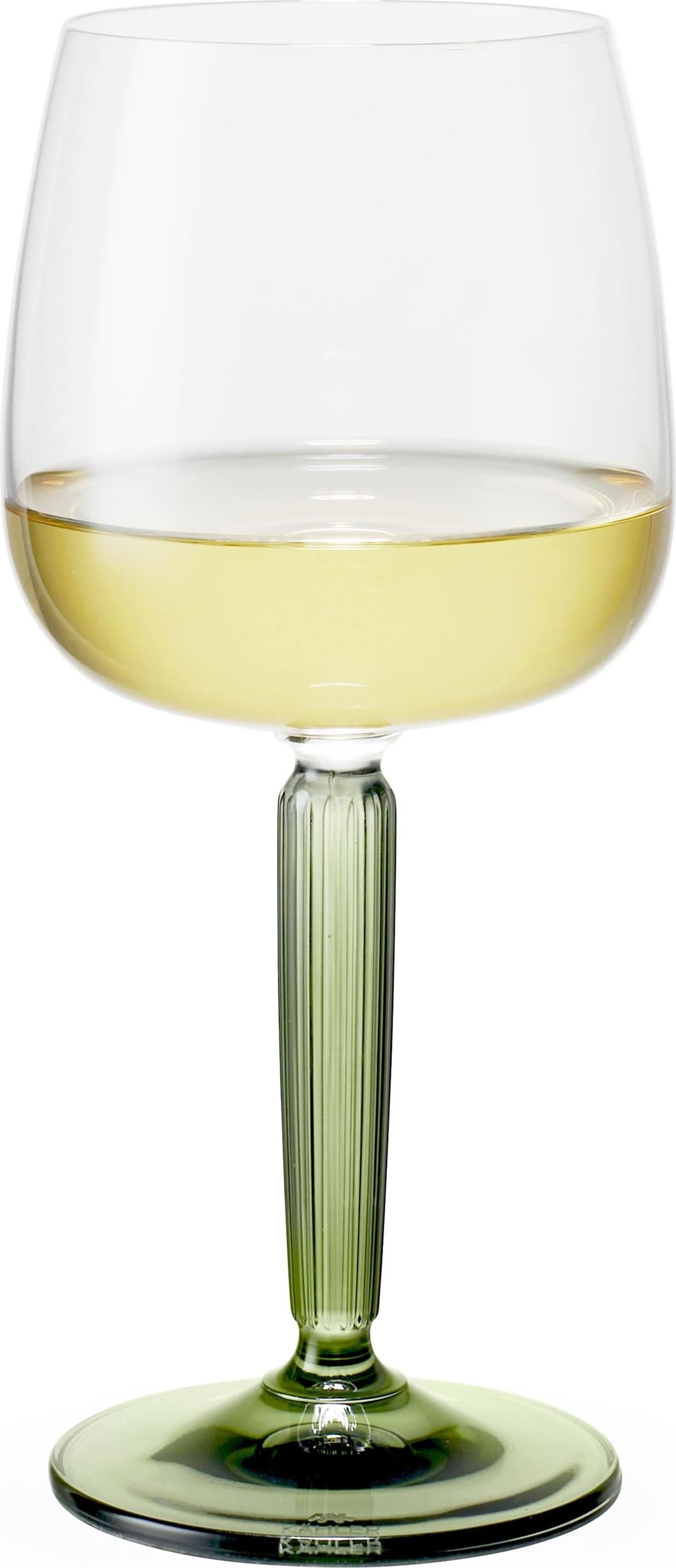 Kieliszki do wina białego Hammershøi 350 ml zielone 2 szt.