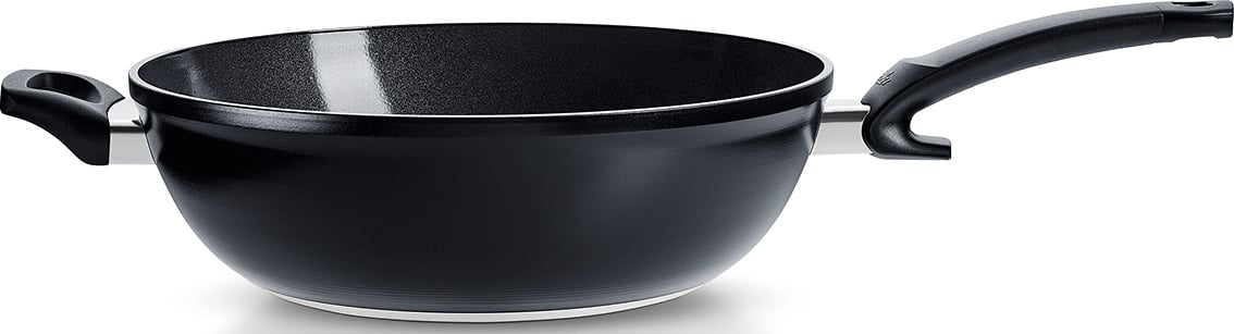 Wok Ceratal 32 cm czarny z uchwytem