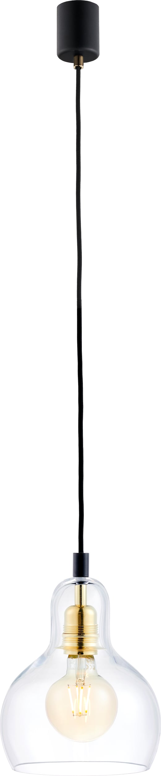 Lampa wisząca Longis I czarno-złota