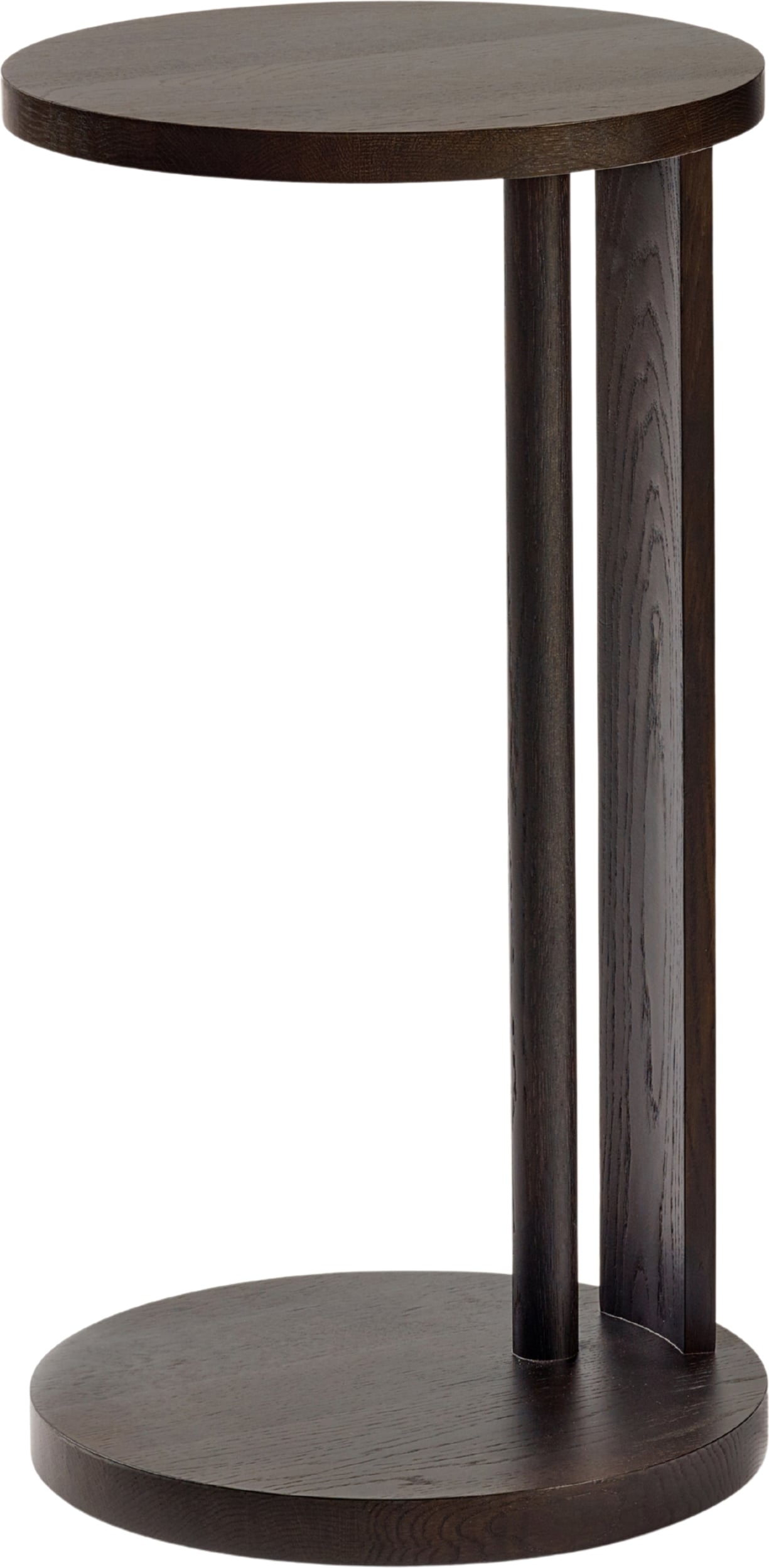 Stolik boczny Aura 72 cm brązowy drewno dębowe