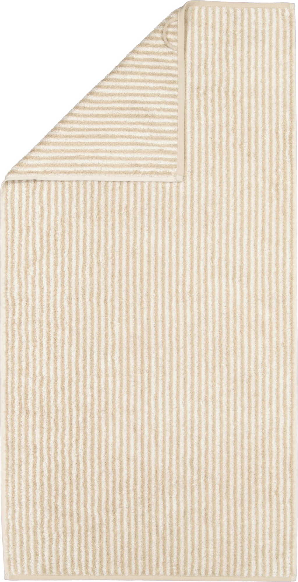 Ręcznik kąpielowy Two-Tone w paski 80 x 150 cm piaskowy