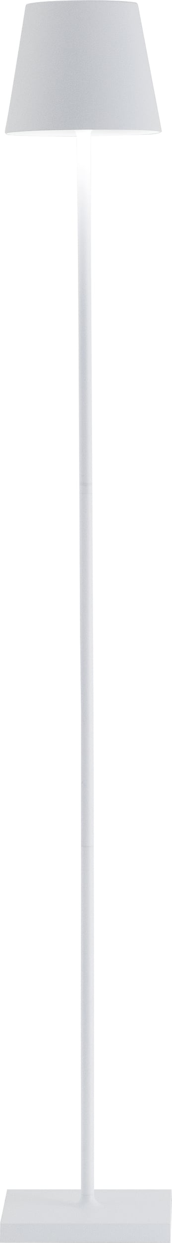 Lampa stojąca Poldina biała z regulowaną wysokością