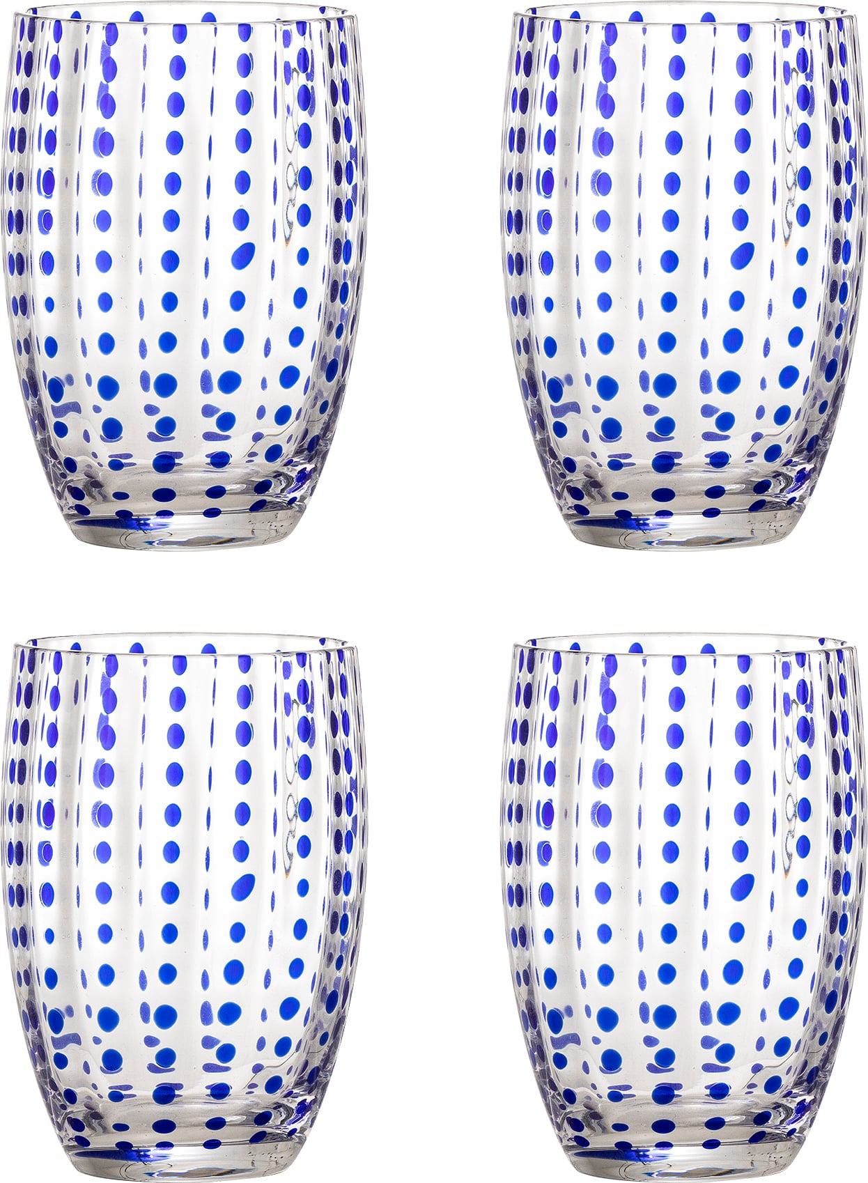 Szklanki Brinley 350 ml niebieskie 4 szt.